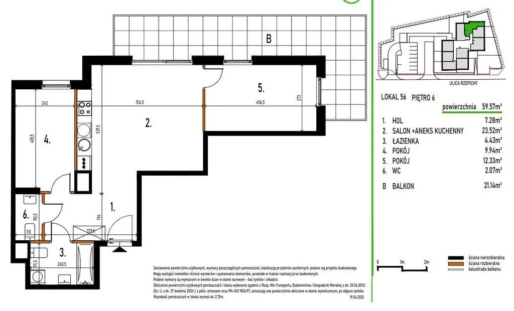 Sprzedam mieszkanie trzypokojowe: Warszawa Targówek Stare Bródno , ulica Rzepichy, 60 m2, 829810 PLN, 3 pokoje - Domiporta.pl