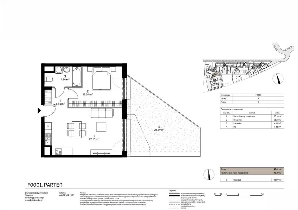 Sprzedam mieszkanie dwupokojowe: Warszawa Ursynów Kabaty , ulica Rybałtów, 47 m2, 949000 PLN, 2 pokoje - Domiporta.pl