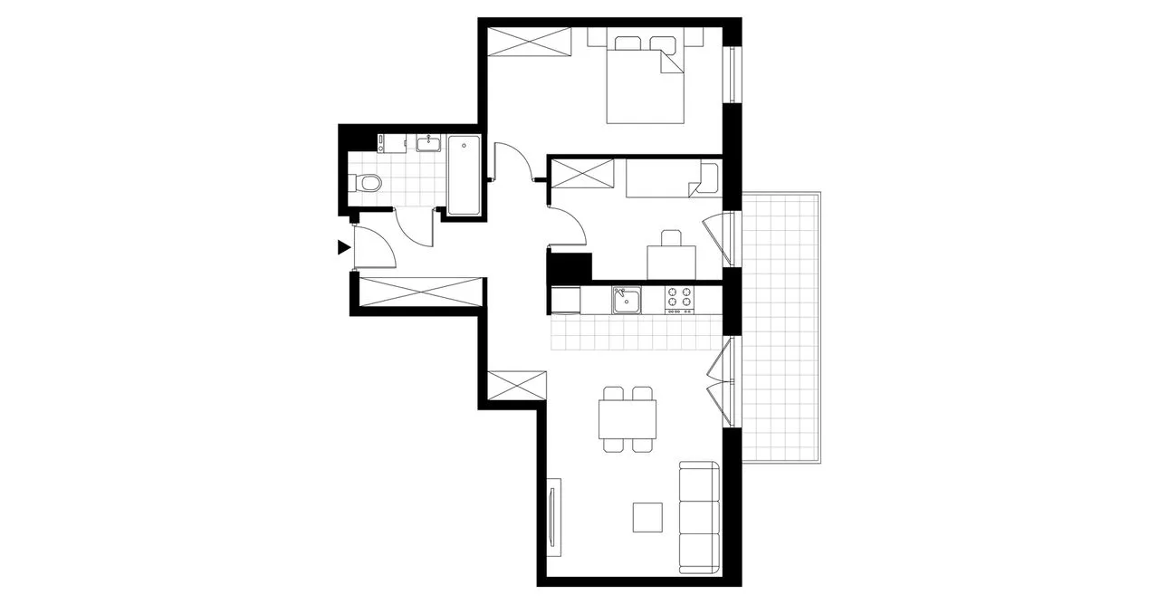 3-pokojowe mieszkanie 61m2 + balkon Bez Prowizji