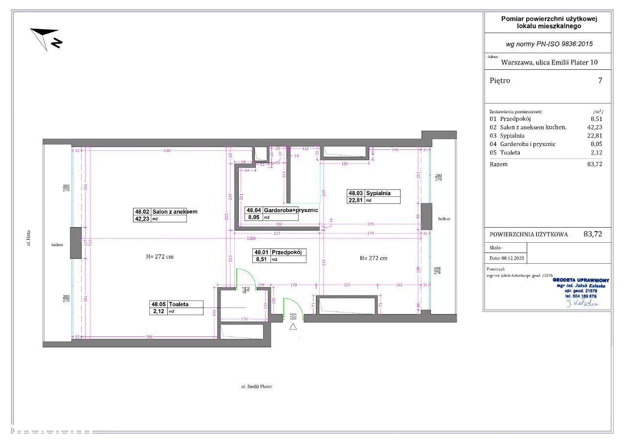 Apartament z widokiem na centrum Warszawy