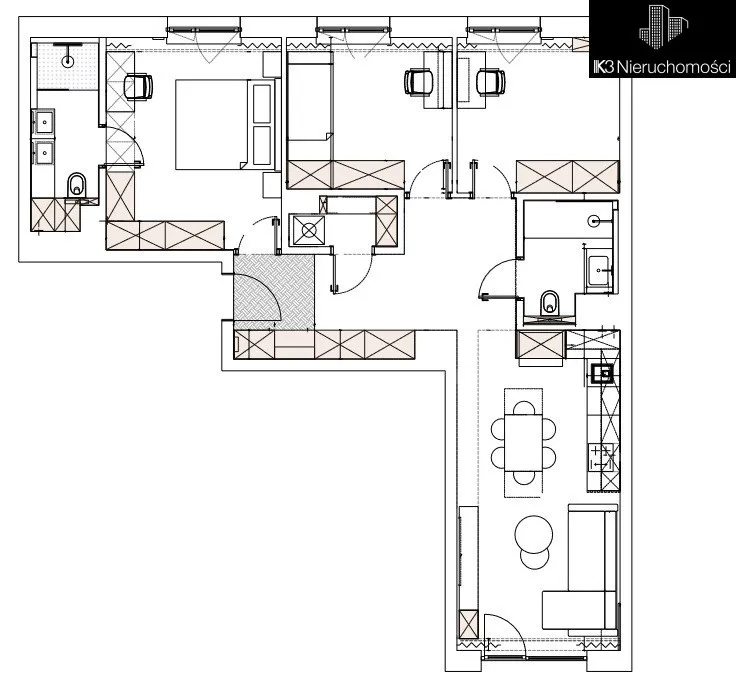 4 pokoje z projektem architekta przy metrze 