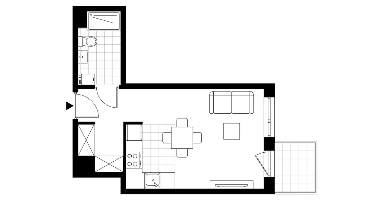 1-pokojowe mieszkanie 28m2 + balkon Bez Prowizji