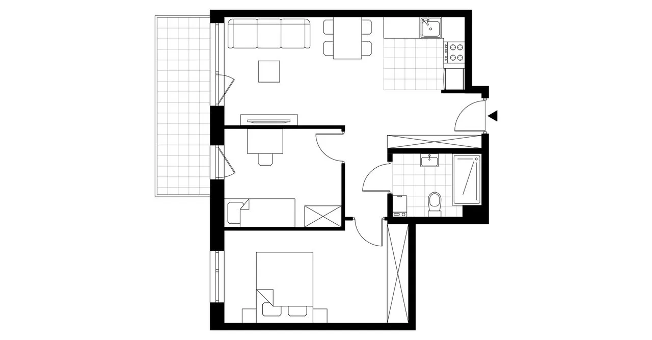 3-pokojowe mieszkanie 58m2 + balkon Bez Prowizji