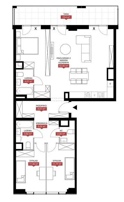 4 pok. apartament w doskonałej lokalizacji 