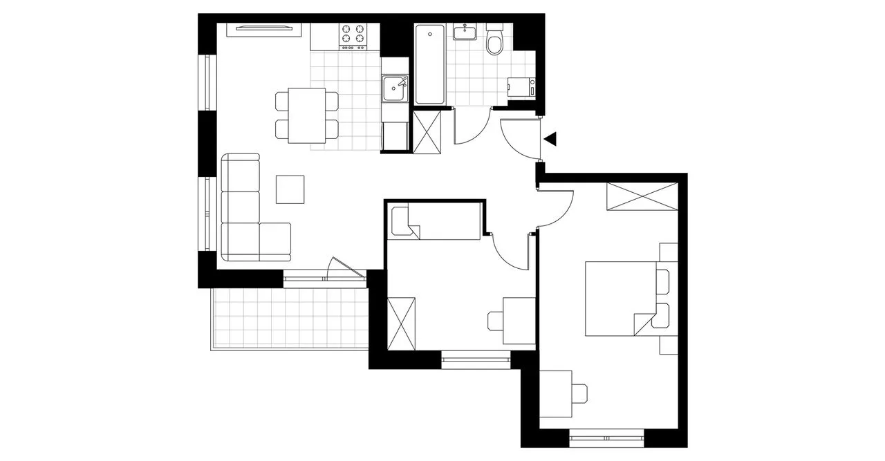 3-pokojowe mieszkanie 55m2 + balkon Bezpośrednio