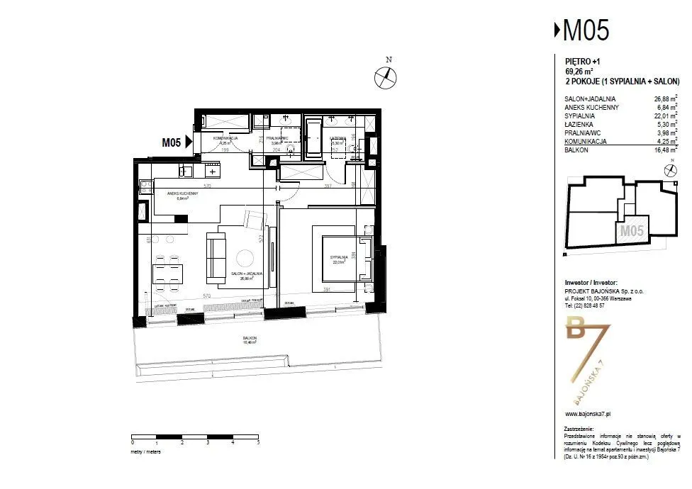 Gotowy apartament na Saskiej Kępie 70 m2 z garażem