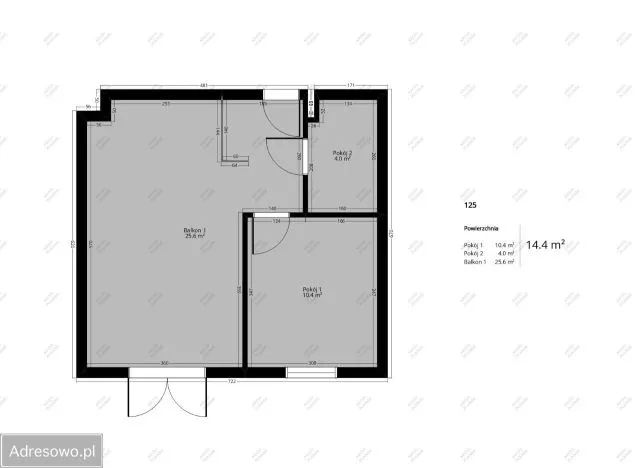 Warszawa Bródno, ul. Toruńska Mieszkanie - 2 pokoje - 40 m2 - 3 piętro