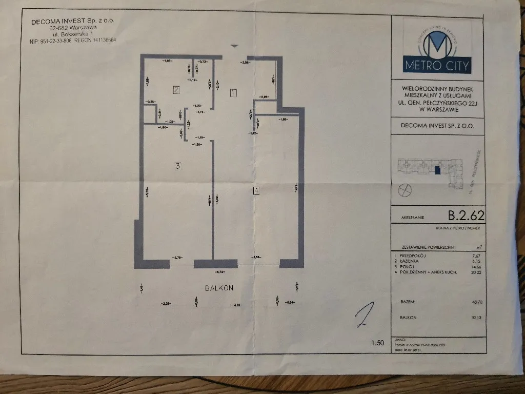 Mieszkanie na sprzedaż, 49 m², Warszawa Bemowo 