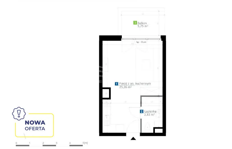 Mieszkanie na sprzedaż, 29 m², Warszawa Bielany 