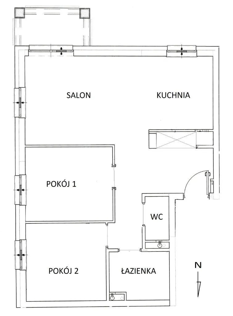 Jasne mieszkanie Mokotów metro Wierzbno 3 pokoje