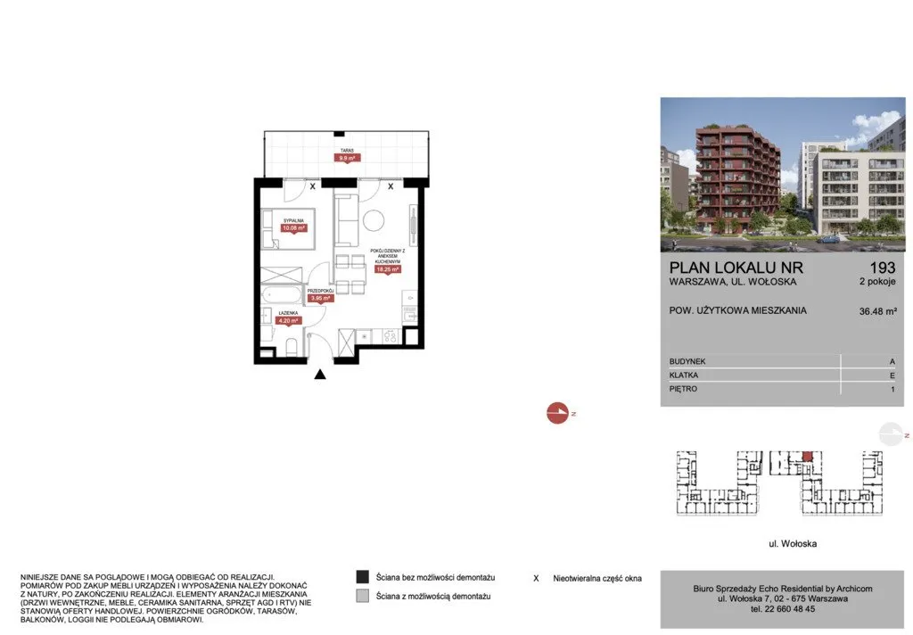 Mieszkanie na sprzedaż, 36 m², Warszawa Mokotów 