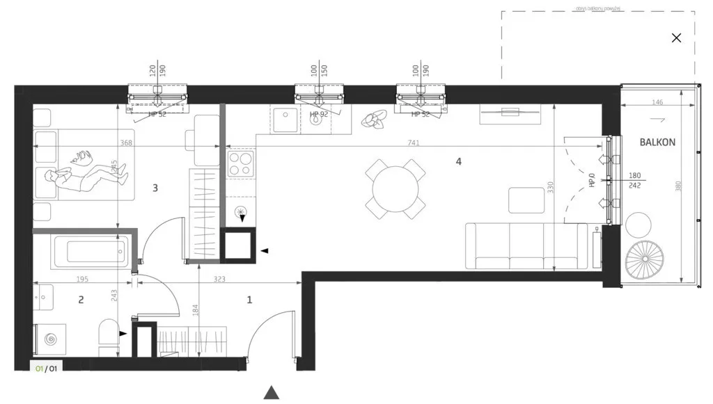 Mieszkanie na sprzedaż, 44 m², Warszawa Targówek Bródno 