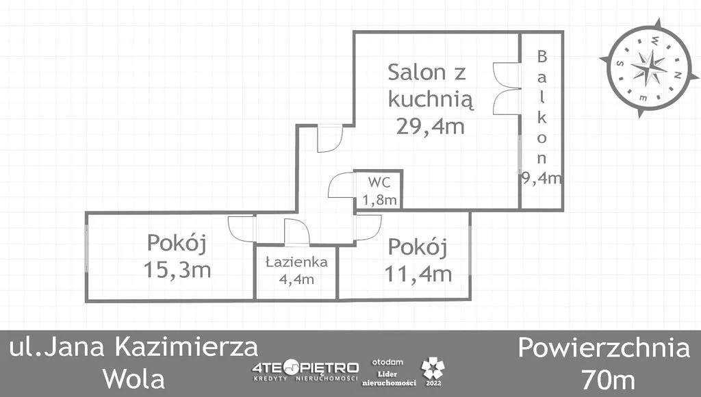 Apartament, ul. Jana Kazimierza