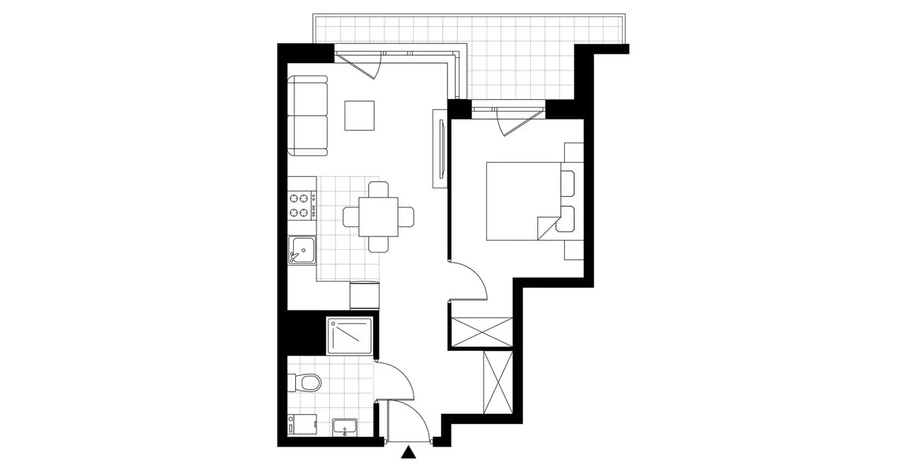 2-pokojowe mieszkanie 35m2 + loggia Bez Prowizji