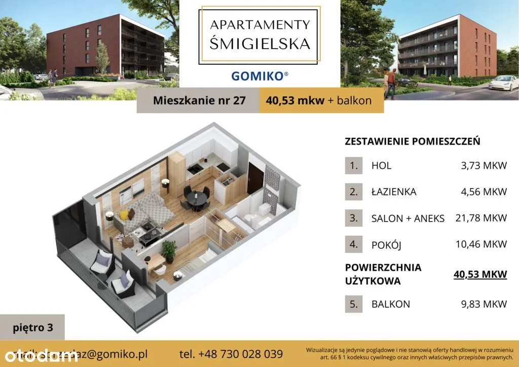 Apartamenty Śmigielska | apartament 27