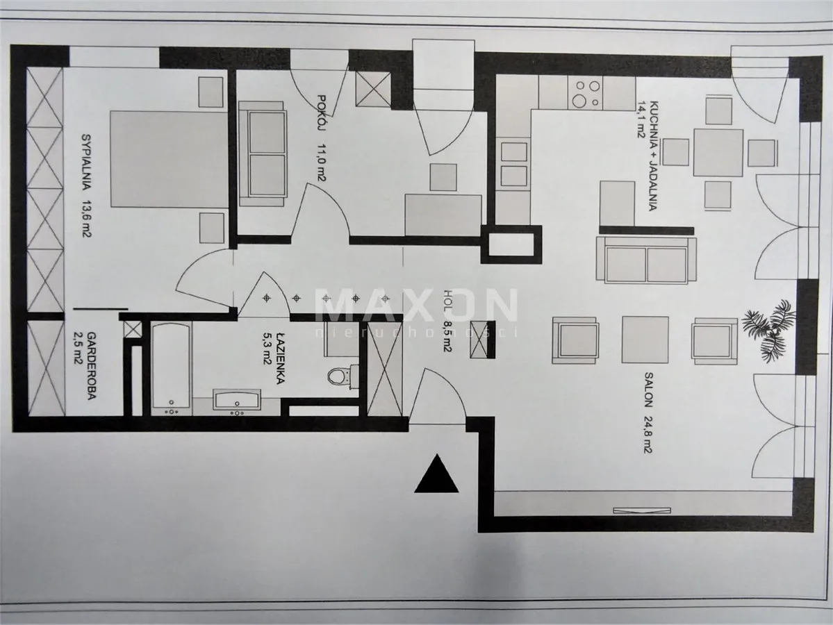 Eleganckie mieszkanie w kameralnym apartamentowcu 