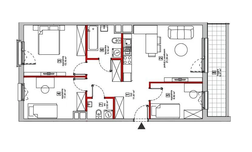 4-POKOJOWE MIESZKANIE + balkon ul. Poematu