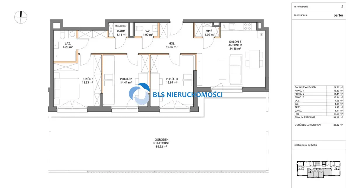 Mieszkanie na sprzedaż, 92 m², Warszawa Wawer Międzylesie 