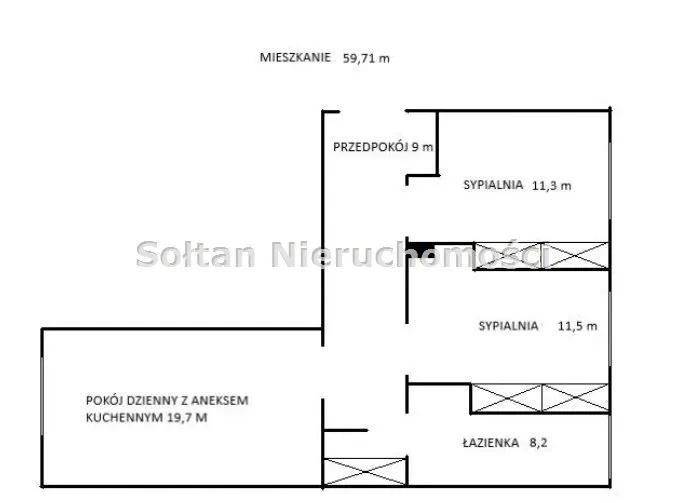 Sprzedam mieszkanie trzypokojowe: Warszawa Mokotów Stary Mokotów , ulica Aleja Niepodległości, 60 m2, 1259000 PLN, 3 pokoje - Domiporta.pl