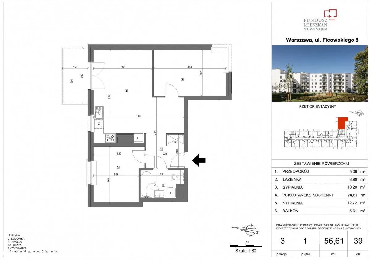 Apartament do wynajęcia za 4958 zł w Stary Żoliborz, Żoliborz, Warszawa