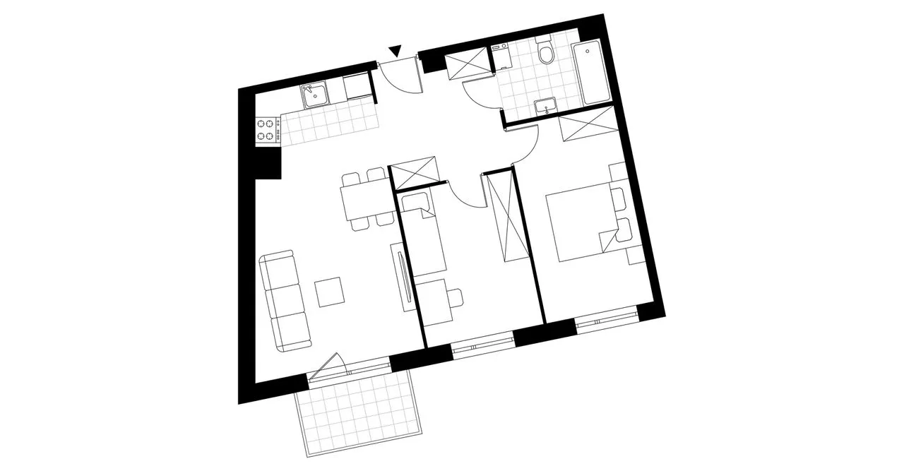 3-pokojowe mieszkanie 57m2 + balkon Bez Prowizji