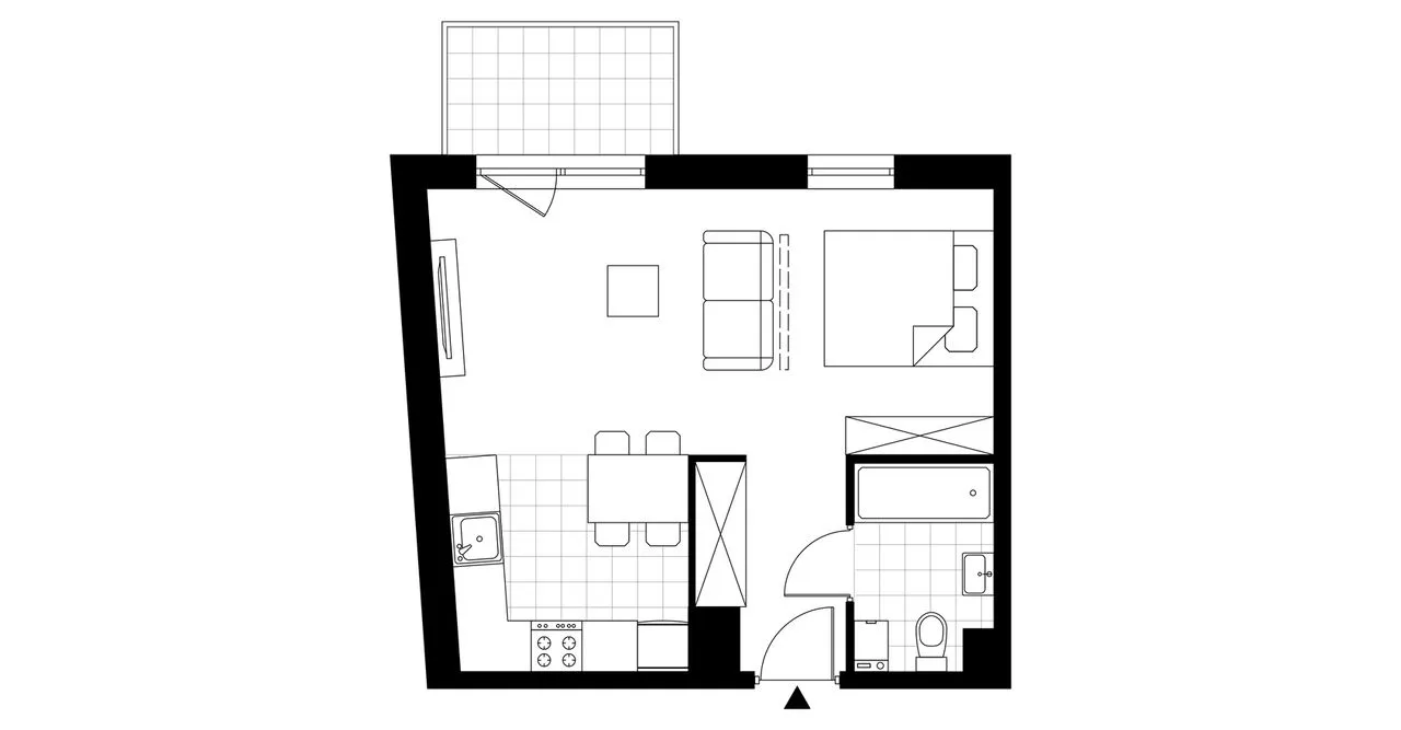 1-pokojowe mieszkanie 35m2 + balkon Bez Prowizji