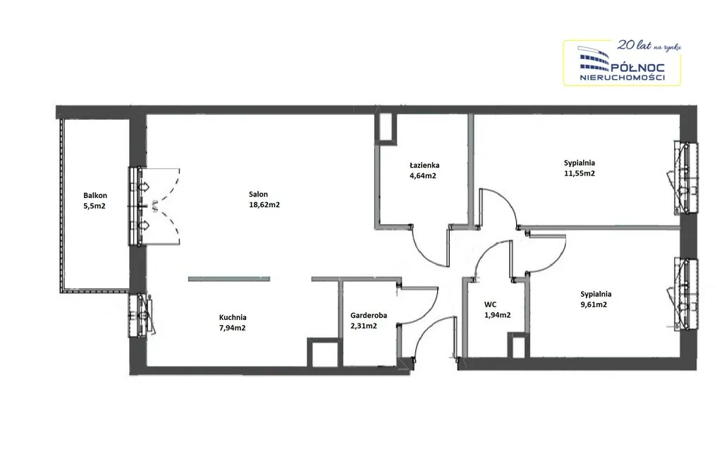 Mieszkanie na sprzedaż, 62 m², Warszawa Targówek Bródno 