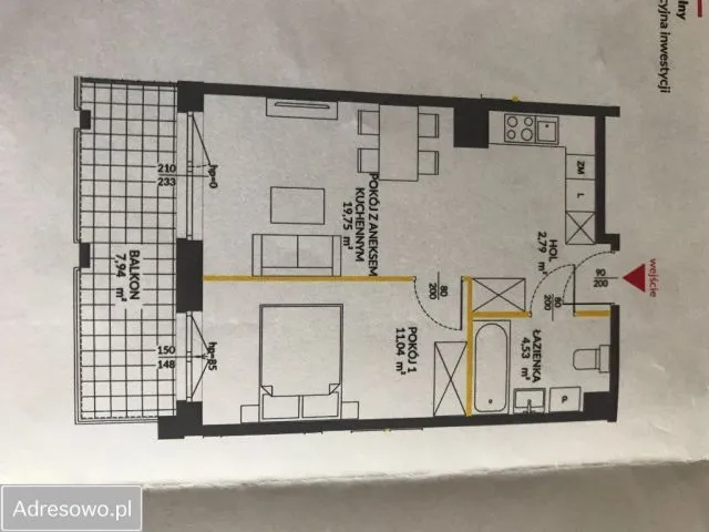 Warszawa Ursus, ul. Edwarda Habicha Mieszkanie - 2 pokoje - 40 m2 - 4 piętro