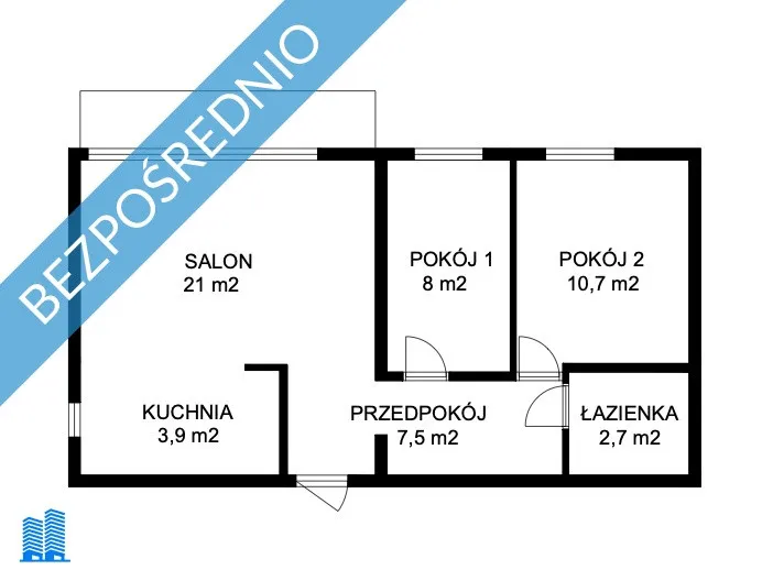 Mieszkanie na sprzedaż, 53 m², Warszawa Mokotów 