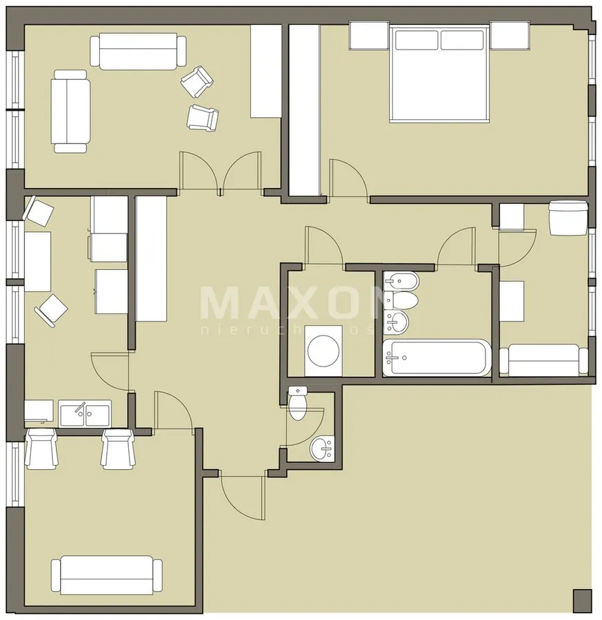 Mieszkanie do wynajęcia, 101 m², Warszawa Śródmieście 