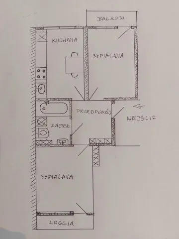 Warszawa Śródmieście Mieszkanie - 2 pokoje - 52 m2 - 4 piętro