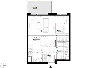 Mieszkanie na sprzedaż 2 pokoje 40m2