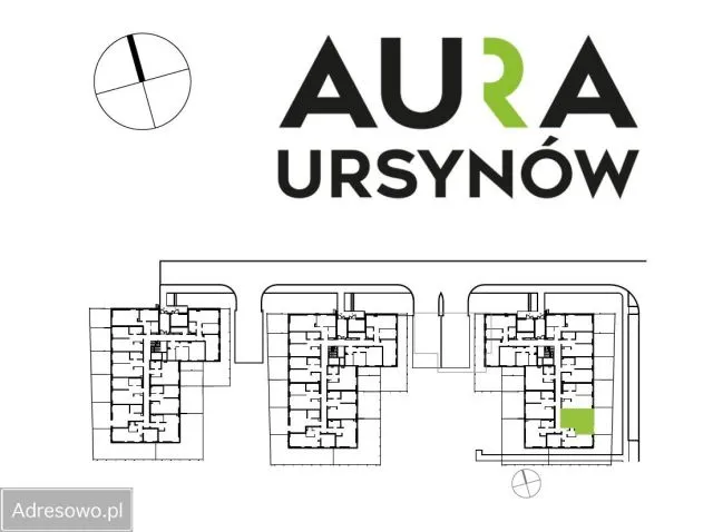 Warszawa Ursynów, ul. Kurantów Mieszkanie - 2 pokoje - 32 m2 - parter