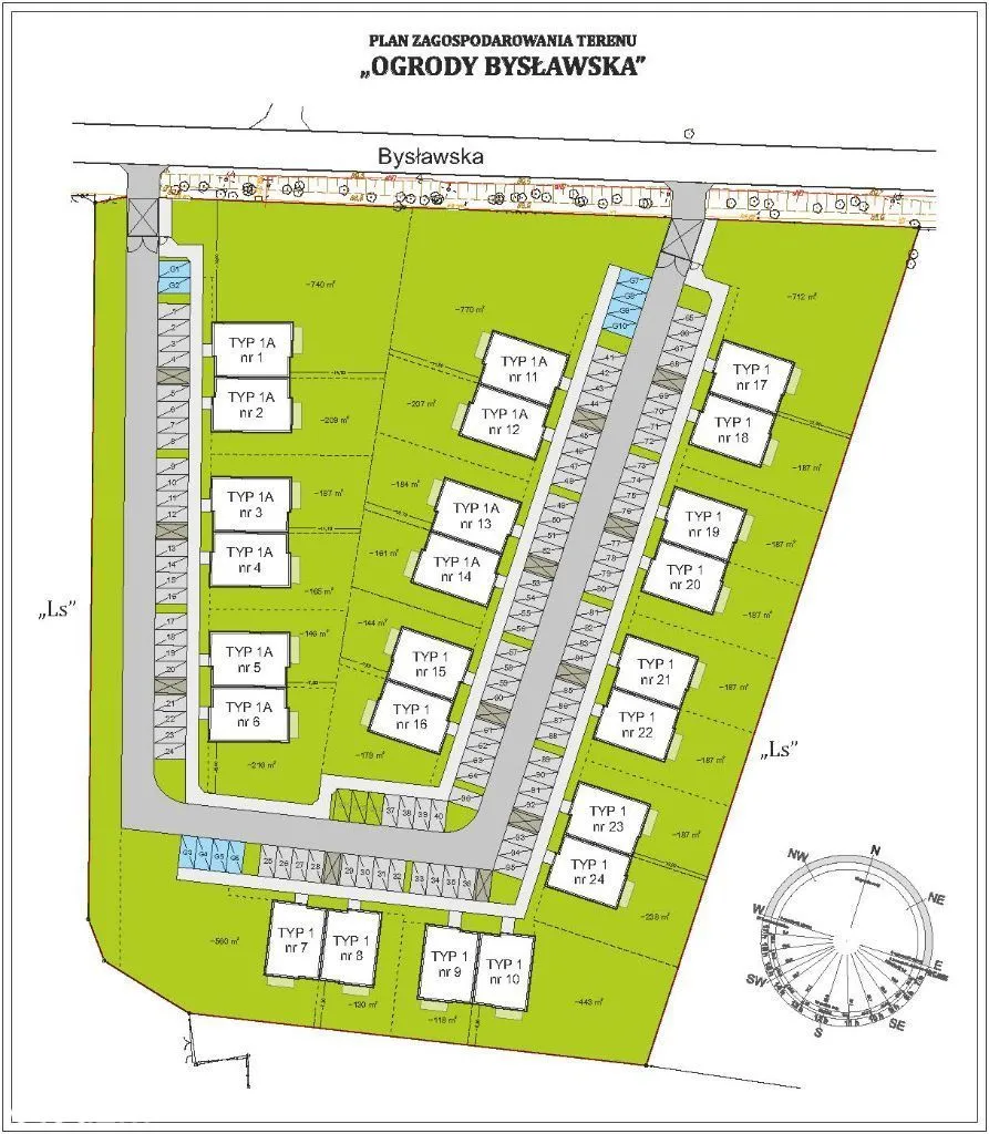 Mieszkanie 75m2 ogródek 770m2 OGRODY BYSŁAWSKA