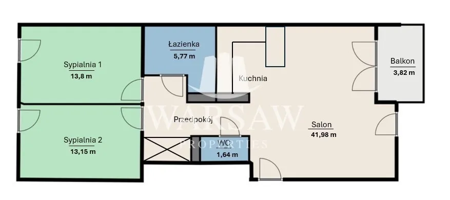 Ładny apartament w centrum Miasteczka Wilanów 