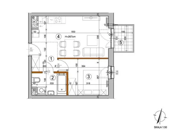 Mieszkanie na sprzedaż 2 pokoje 35m2