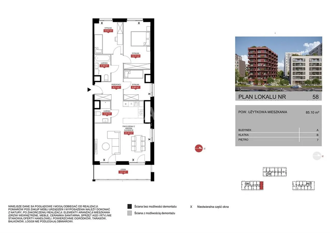 Mieszkanie na sprzedaż, 85 m², Warszawa Mokotów 