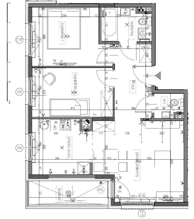 3 pokoje / 59m² / Garaż / 6 piętro / PŁD-ZACH