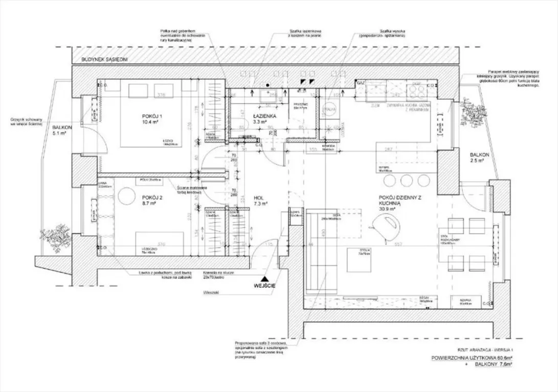 Mieszkanie na sprzedaż, 64 m², Warszawa Śródmieście Powiśle 