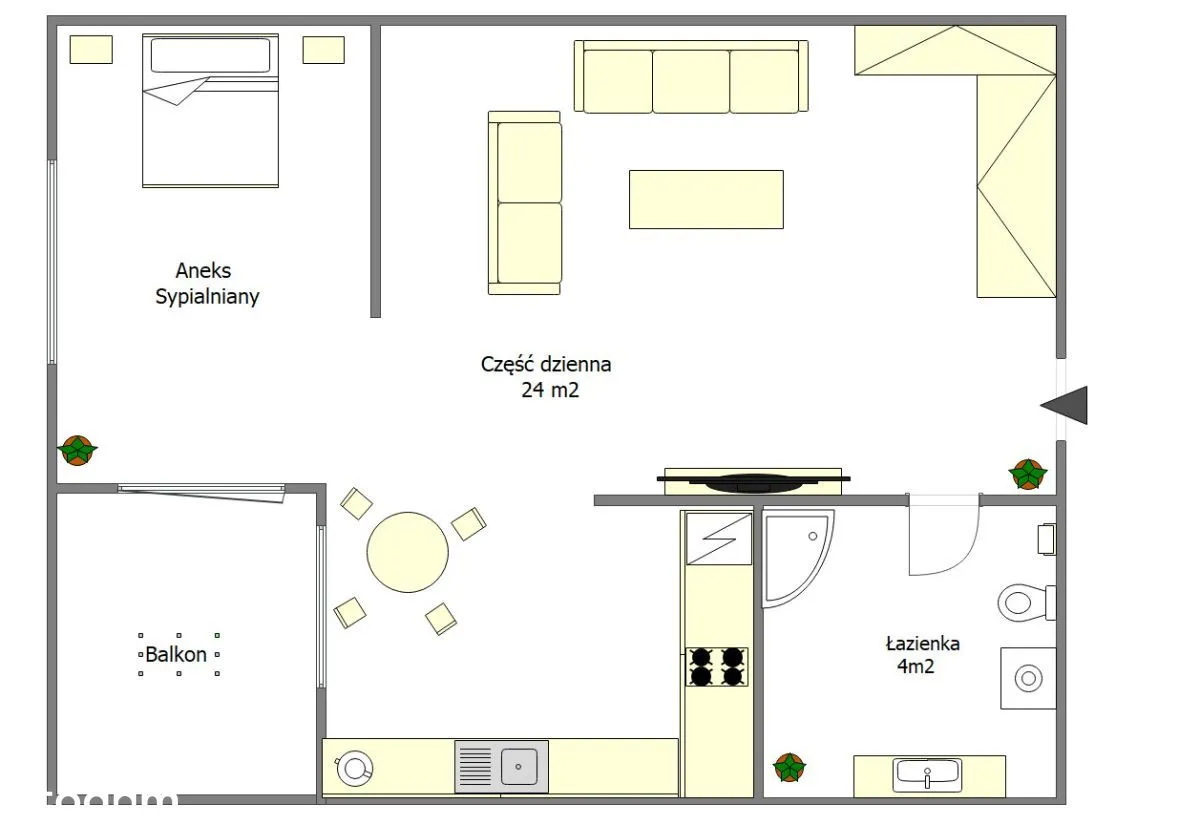 Mieszkanie na sprzedaż, 28 m², Warszawa Mokotów 