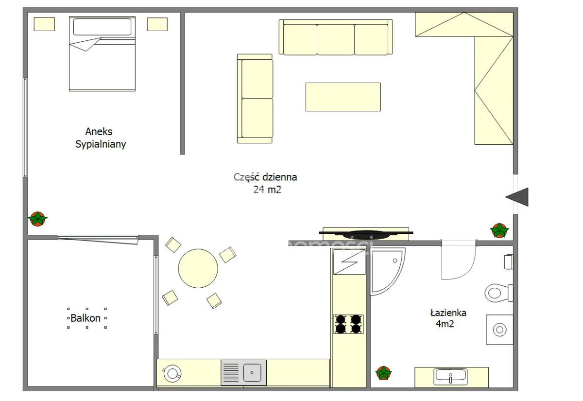 Mieszkanie na sprzedaż, 28 m², Warszawa Mokotów 