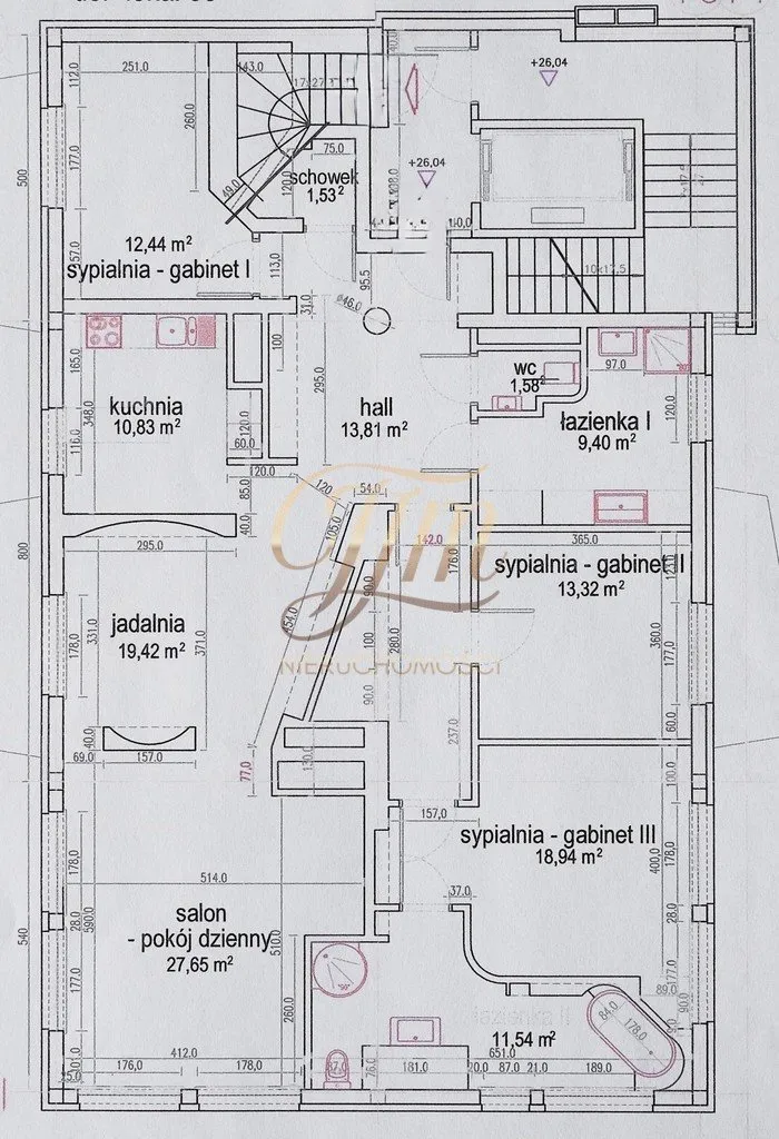 Sprzedam mieszkanie czteropokojowe : Warszawa Mokotów Stary Mokotów , ulica Falęcka, 153 m2, 2750000 PLN, 4 pokoje - Domiporta.pl