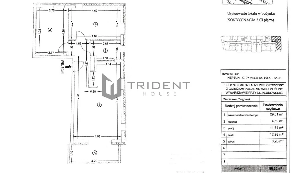 Mieszkanie na sprzedaż, 58 m², Warszawa Targówek 