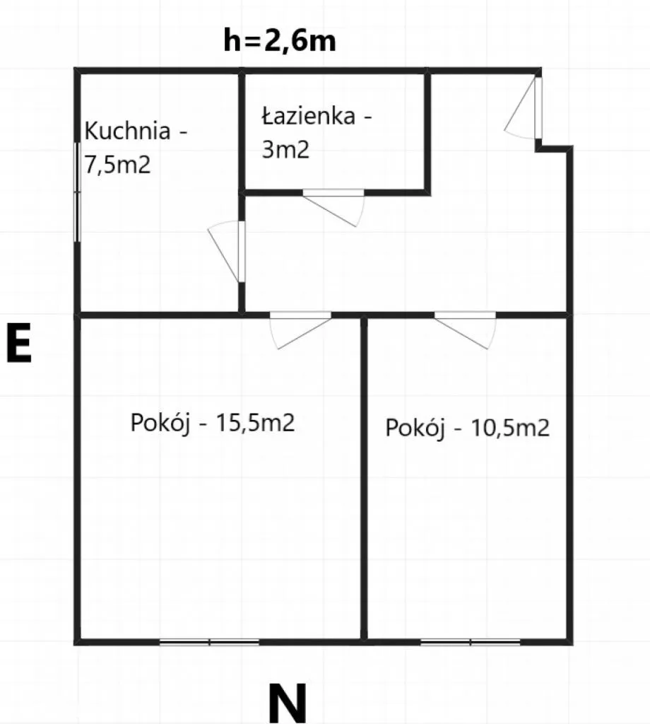 42m2 2 pokoje Mokotów park Promenada.