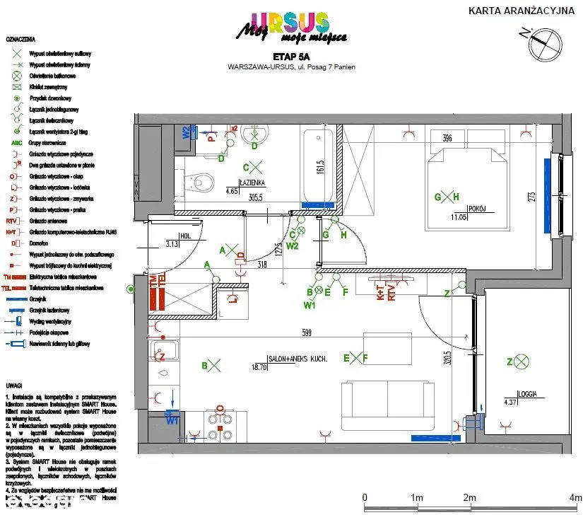 Flat for sale for 625000 zł w Szamoty, Ursus, Warszawa