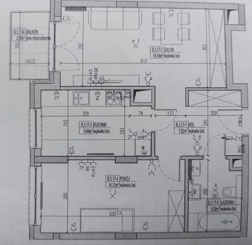 Mieszkanie na sprzedaż, 54 m², Warszawa 