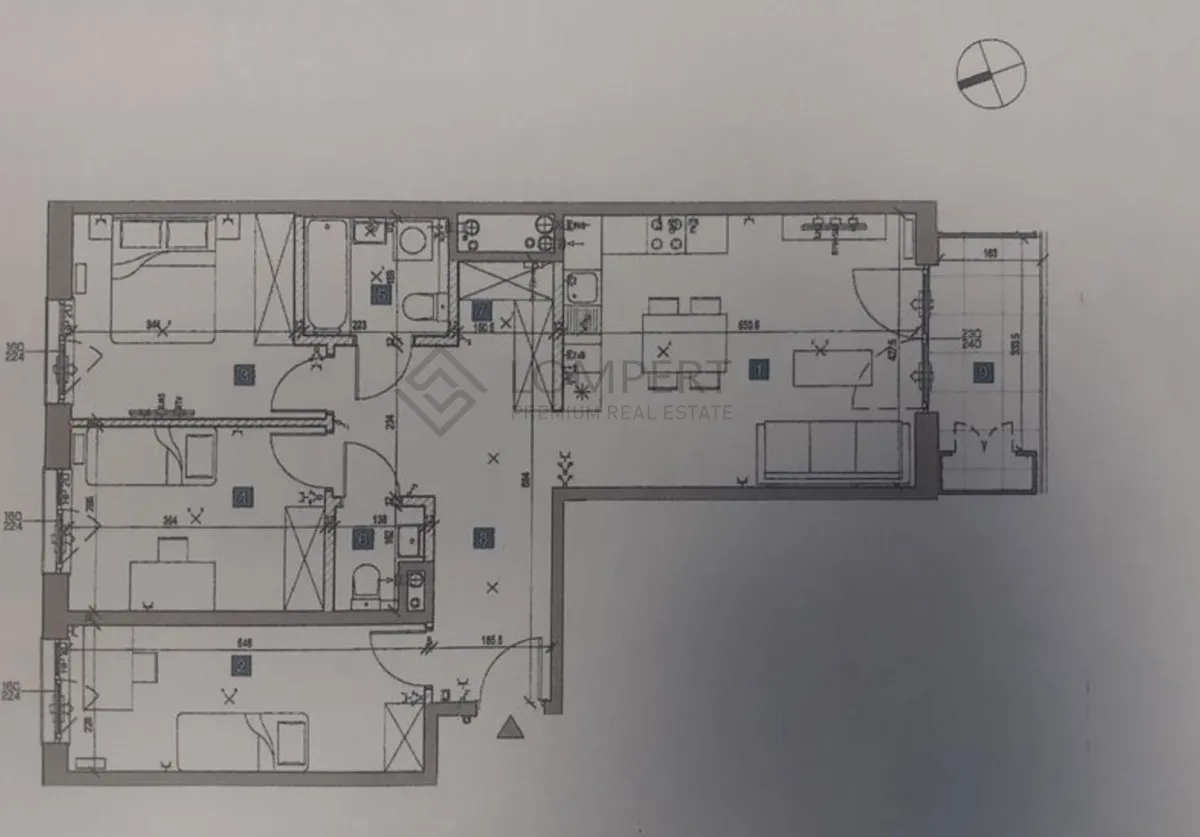 Mieszkanie na sprzedaż, 82 m², Warszawa Mokotów 