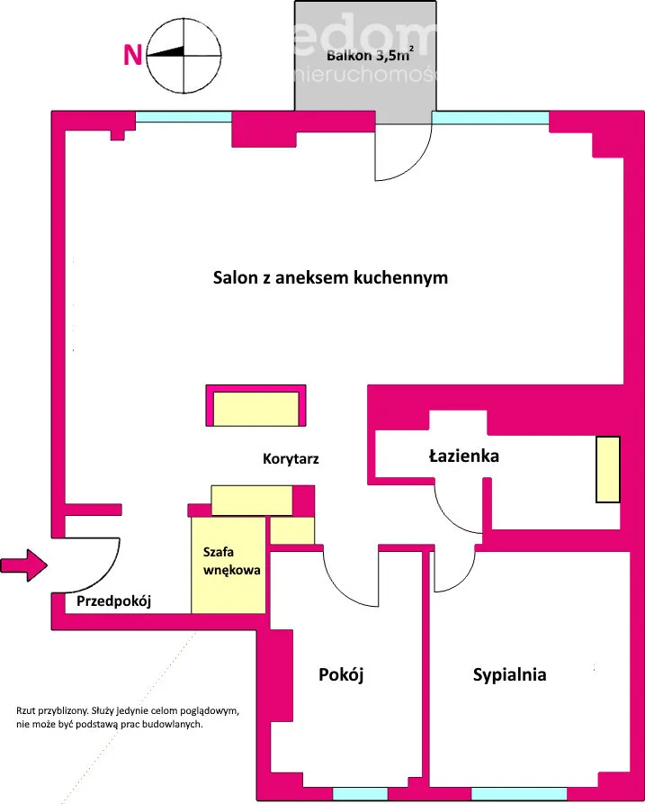 Mieszkanie na sprzedaż, 72 m², Warszawa 