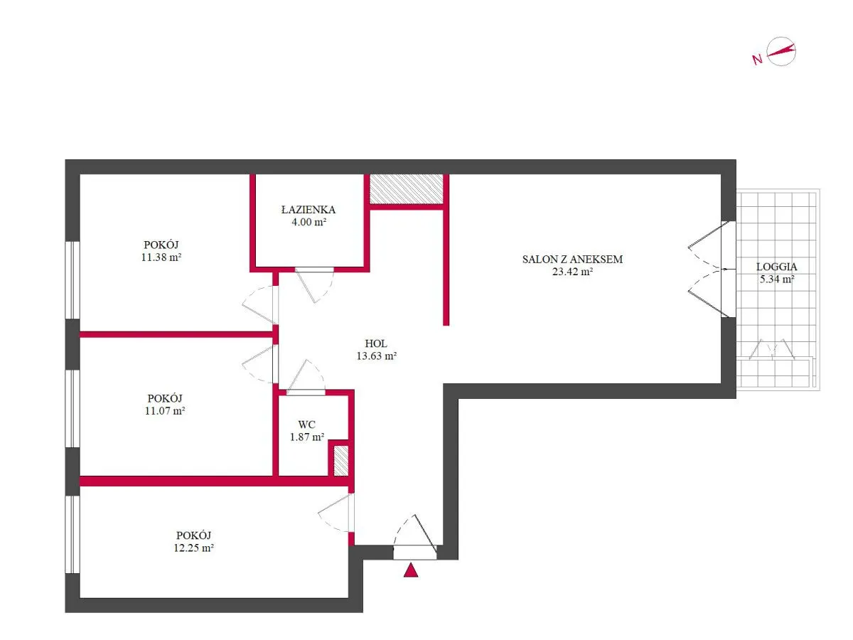 Mieszkanie na sprzedaż, 82 m², Warszawa Mokotów Służewiec 