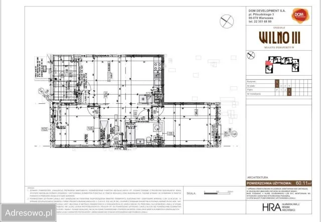 Warszawa Targówek Mieszkanie - 3 pokoje - 60 m2 - 3 piętro